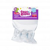 Соска молочная классической формы с Х-образным отверстием (силикон) Дино и Рино (Dino & Rhino), 2шт, Компания и К, ООО